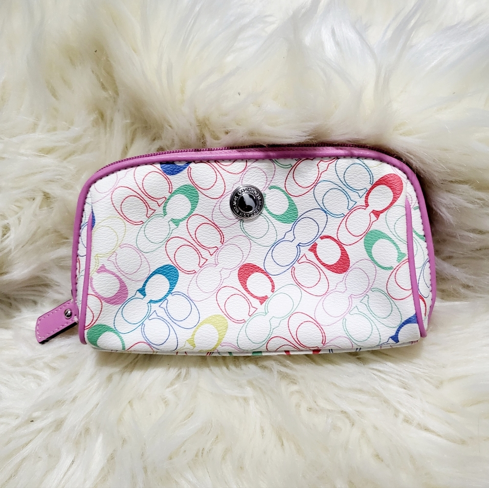 Vintage Coach Makeup Bag